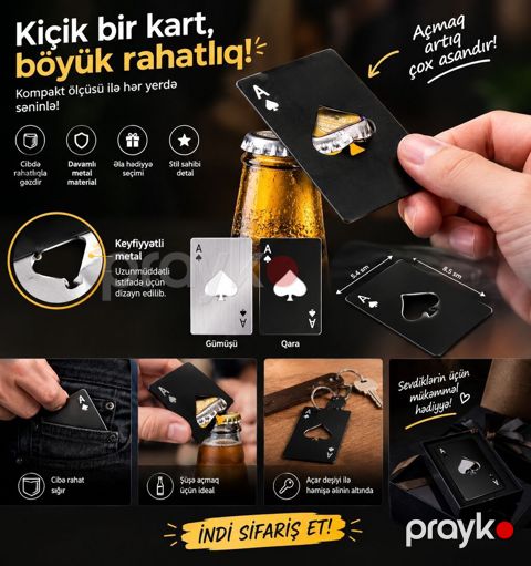 Kart formalı metal açacaq – hər yerdə praktik rahatlıq - Kompakt — Bakı