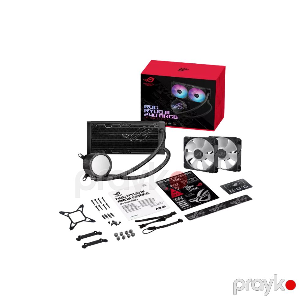 ASUS rog ryuo ııı 240 argb liquid cpu cooler (90RC00J1-M0UAY0) — Soyutucular və soyutma sistemləri, Bakı (2)
