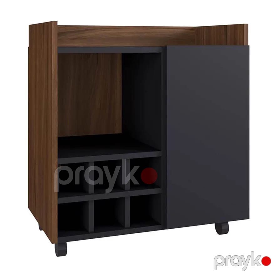 Bar şkafı mv_13900153, Ldsp, antrasit, 65x40x60 sm — Şkaflar, Bakı (3)