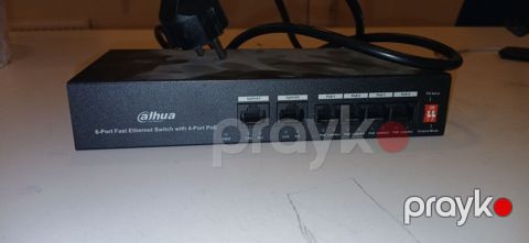 Dahua 6-Port Fast Ethernet Switch with 4-Port PoE - Model: Dahua — Bakı
