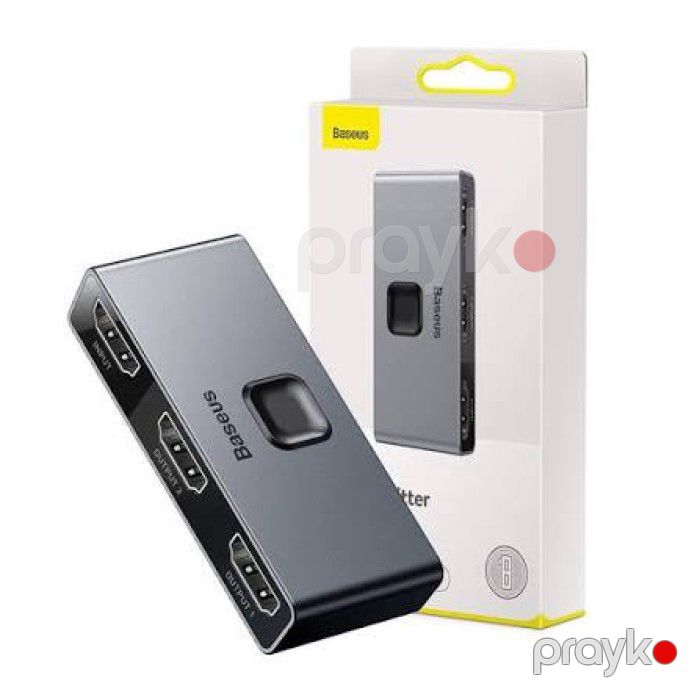 Baseus Matrix CAHUB-BC0G 4K HDMI Bidirectional Switcher Space Gray — Elektronika, Bakı (3)