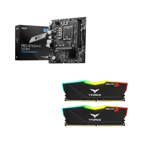 Dəst: T-Force Delta RGB 32GB (2x16GB + MSI PRO B760M-E DDR4 — Bakı