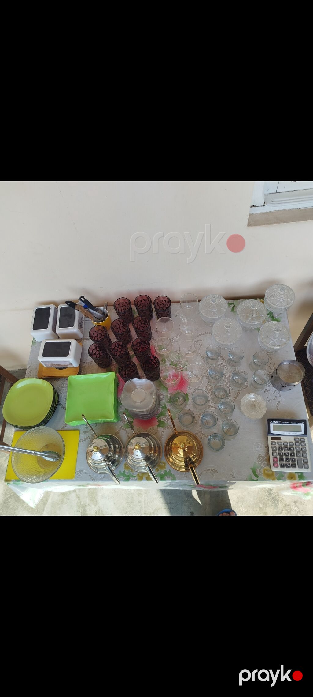 Mətbəx və servis ləvazimatları dəsti Satılan əşyalar: Salfet qabı — 3 — Süfrə qabı, Gəncə (2)