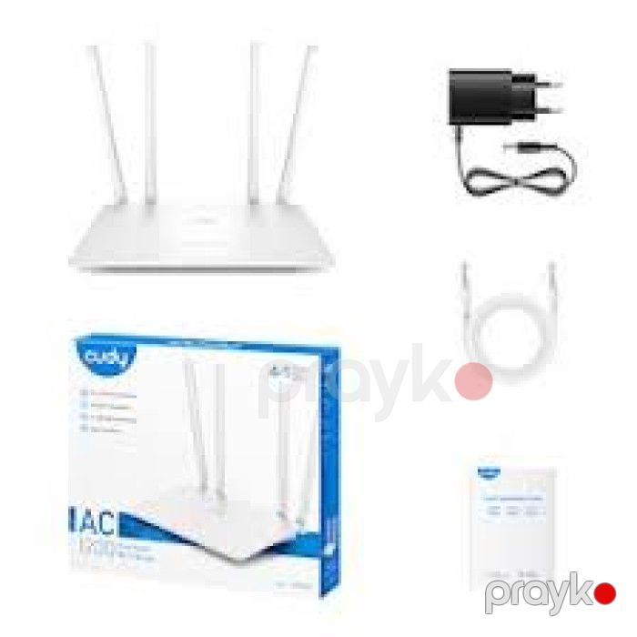 Cudy WR1200 AC1200 Dual Band Wi-Fi 5 Router – 867+300 Mbps, Fast Ethernet — Elektronika, Bakı (3)
