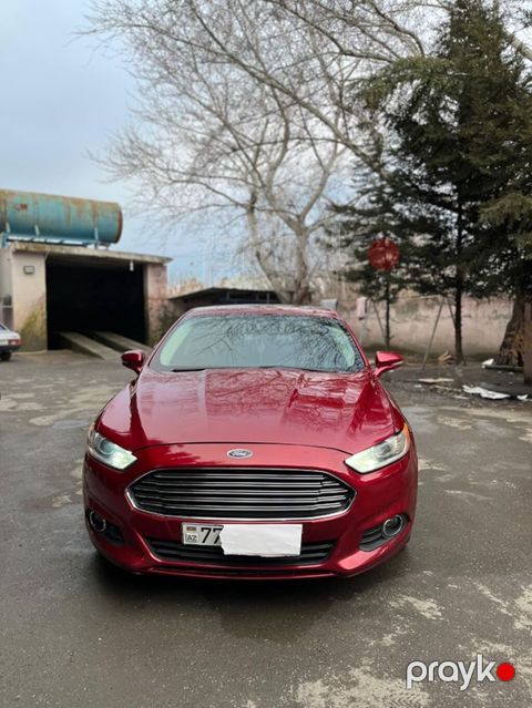Ford Fusion sedan - Kuzov: sedan, qırmızı rəng - Mühərrik: EcoBoost — Ağdaş