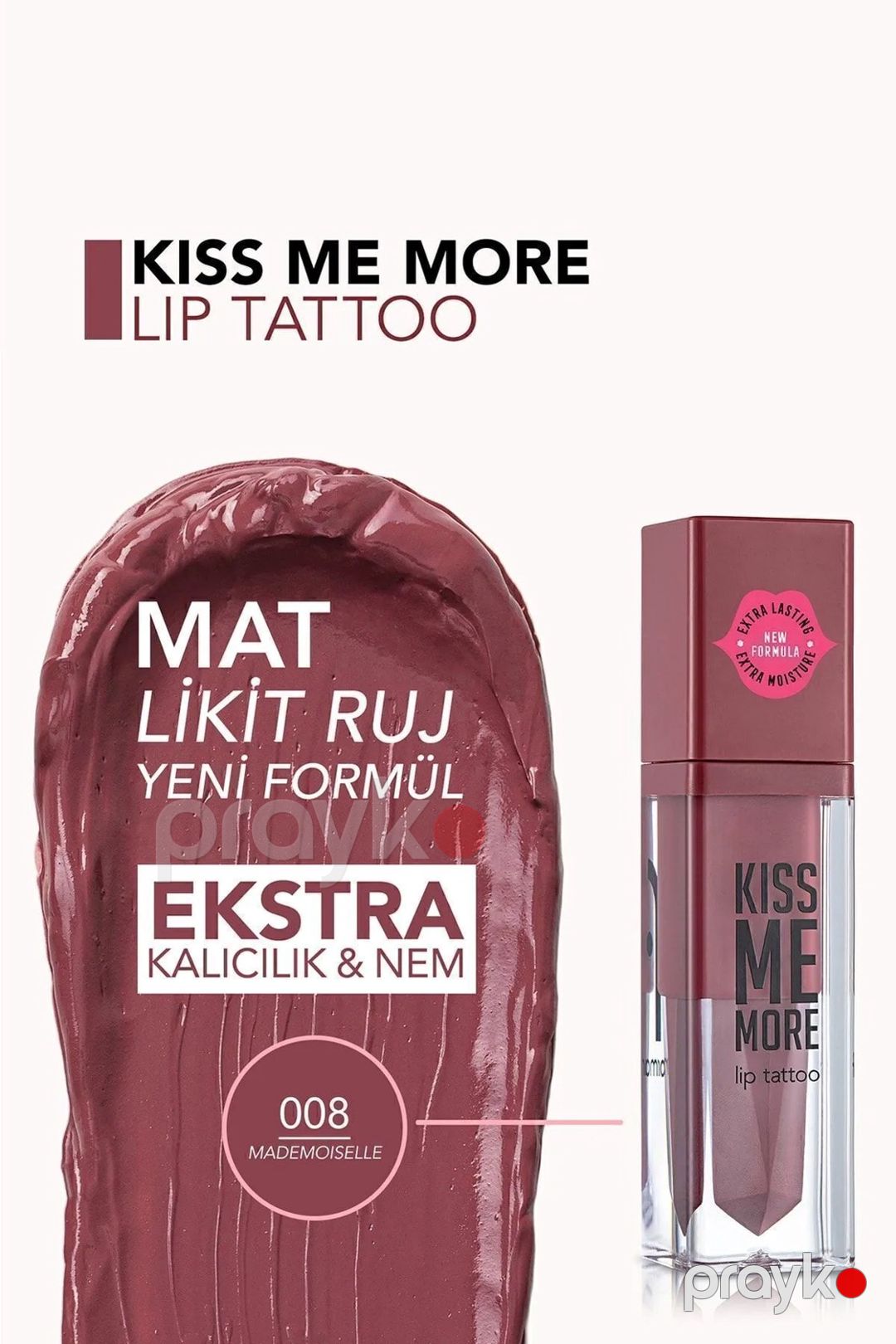 Maye dodaq boyası Flormar Kiss Me More 008 Mademoiselle 3.8 ml — Mallar, Bakı (3)