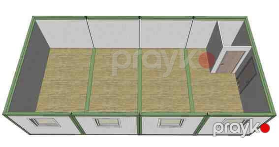 Birləşmə konteyner (6 x 9.6 m) — Hazır konstruksiyalar, Bakı (2)