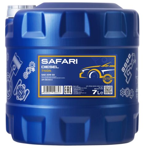 Mühərrik yağı Mannol Safari SAE 20W-50 7L — Bakı