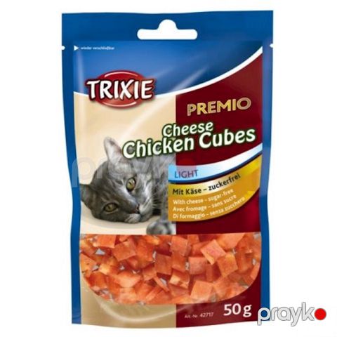 Pişiklər üçün məzə Trixie Premio Cheese Chicken Cubes pendirli və toyuqlu kublar, 50 q — Bakı