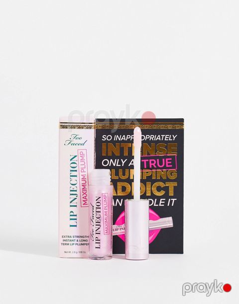 Dodaq üçün parıldadıcı Too Faced, Lip Injection Maximum Plump Lip Plumper Travel Size 2.8 g, parlaq, açıq çəhrayı — Bakı