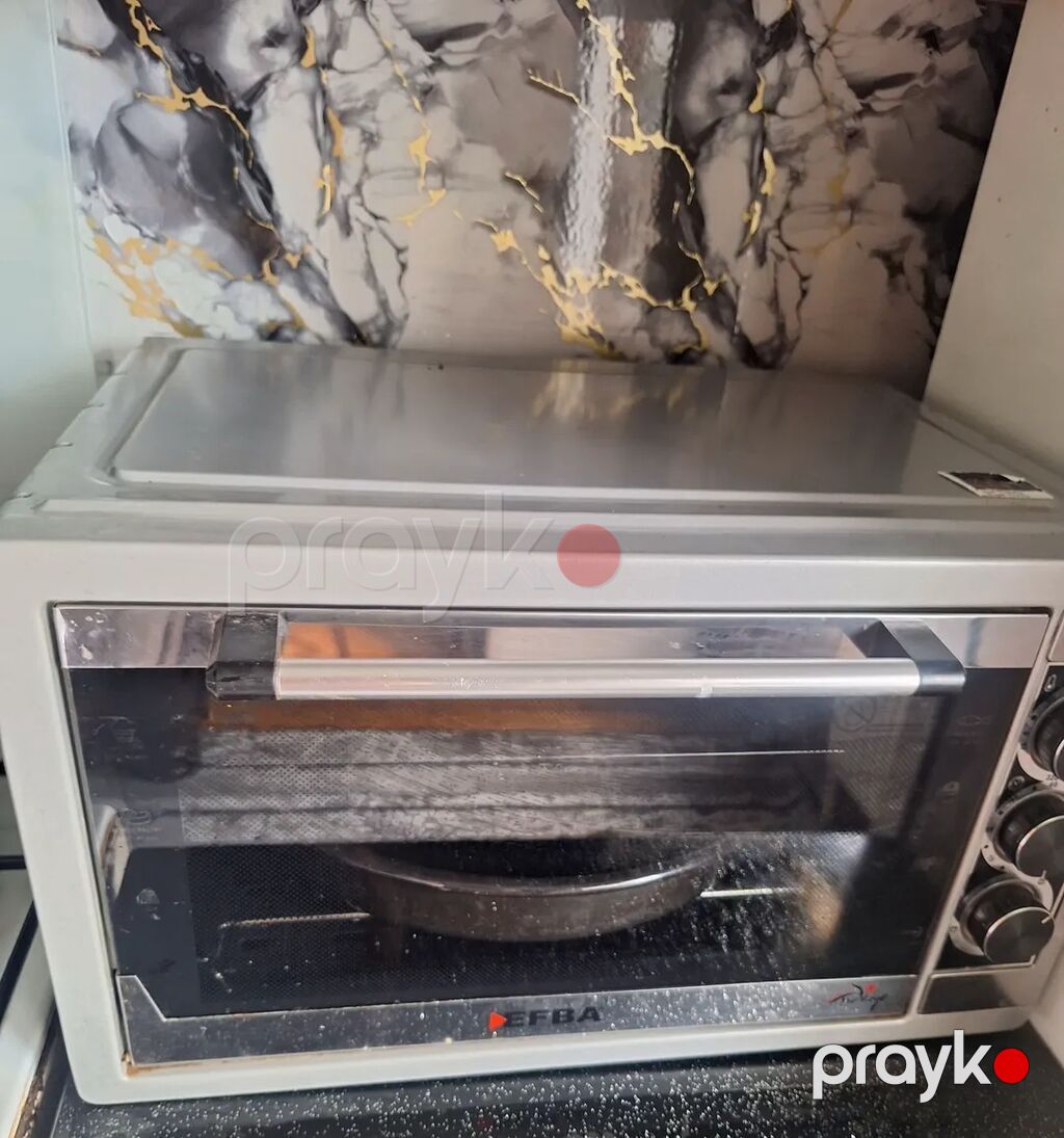 Efba mini elektrik sobası - Gümüş rəngli, ön şüşə qapılı, tutacaqlı — Masaüstü plitələr, Bakı (2)