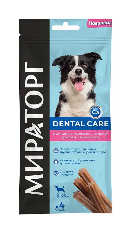 Məzələr itlər üçün Мираторг Dental Care orta cins itlər üçün — Товарлар