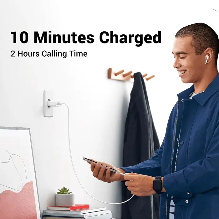 Adapter başlığı Ugreen Fast Charging Power Adapter with PD 20W EU (White) — Mallar, Bakı (3)