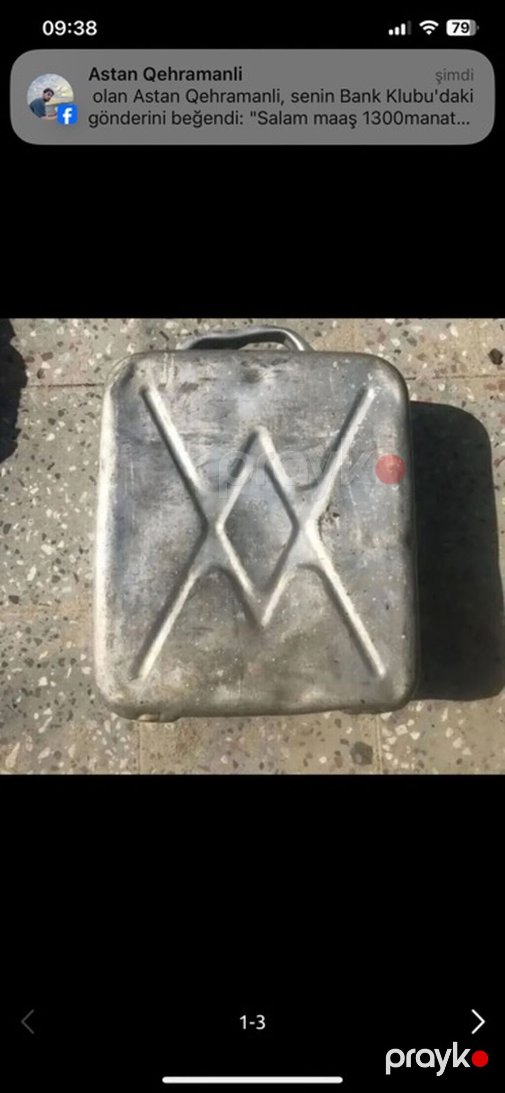 Metal bidon/kannister - Material: qalın metal (dəmir) - Forma — Təmizləmə vasitələri, Bakı (3)