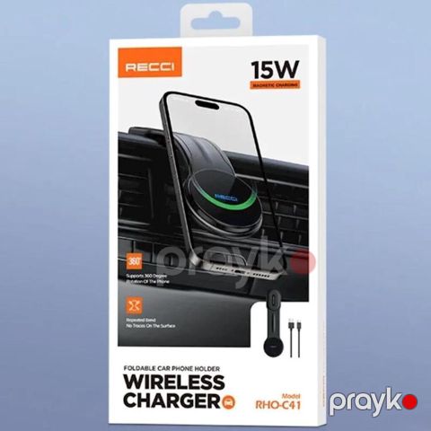 Recci Foldable car Phone Holder RHO-C41 Enerji toplama gücü — Bakı