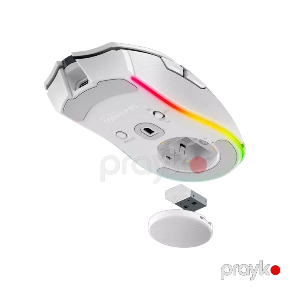 Razer Mouse Cobra Pro, RGB, Usb-a/wl/bt, white (RZ01-04660200-R3G1) — Klaviaturalar və siçanlar, Bakı (3)