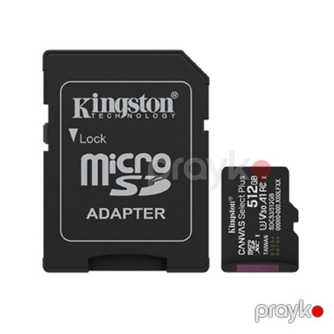 SD kart Kingston Canvas Select Plus Gen3 512GB microSDXC 150MB/s A1 + Adapter — Bakı