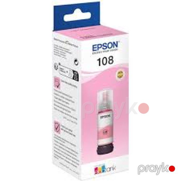 Epson 108 C13T09C64A Light Magenta Original EcoTank Mürəkkəb Butulkası — Elektronika, Bakı (3)