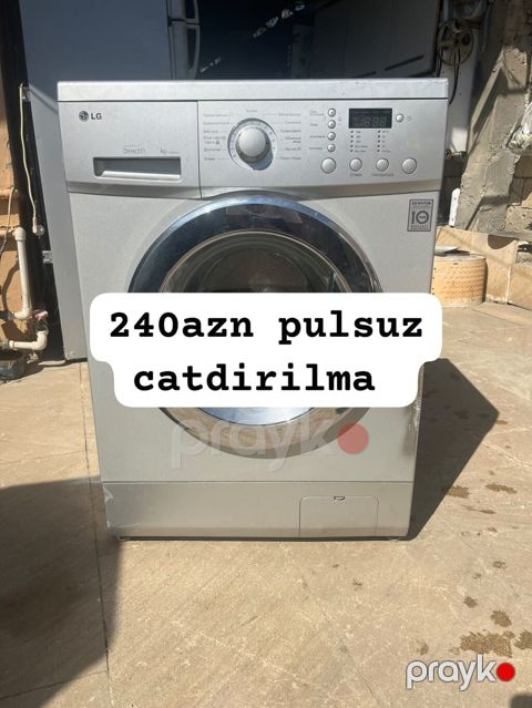 LG paltaryuyan maşın – ön yüklemə, elektron idarəetmə paneli və LED — Bakı