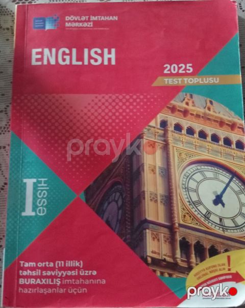 Məhsul: Dövlət İmtahan Mərkəzi – English 2025 Test Toplusu, I hissə — Bakı