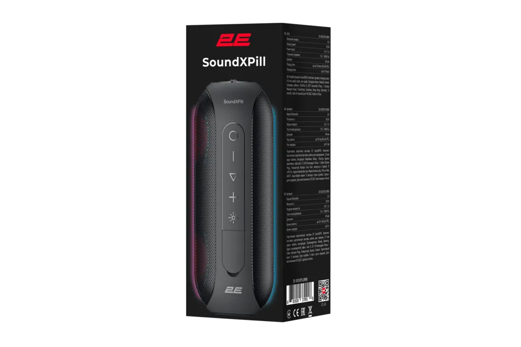 2E Portable Speaker SoundXPill TWS, MP3, Wireless, Waterproof Black(2E-BSSXPLLWBK) — Dinamiklər və akustik sistemlər, Bakı (4)