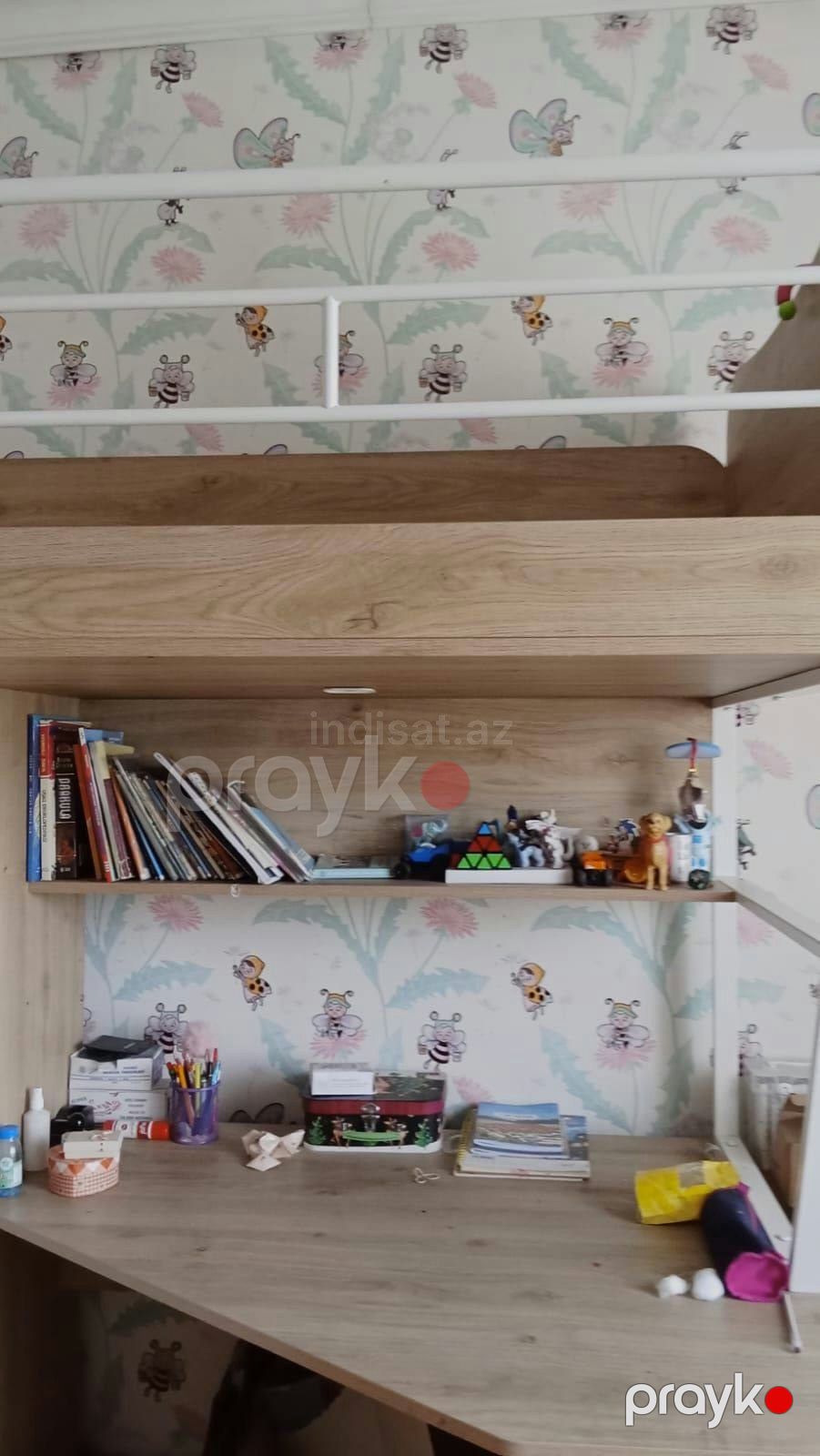 Tək uşaq və gənc üçün 2 mərtəbəli yataq dəsi — Ev texnikası (3)