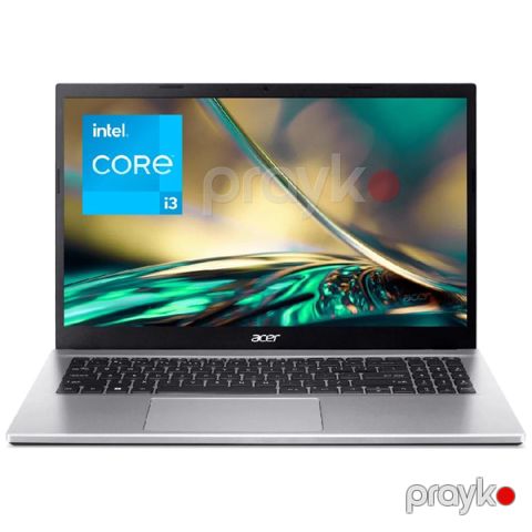 Noutbuk Acer 15.6 FHD IPS Laptop Intel Core i3 1215U 8GB RAM 512GB NVMe SSD Intel UHD Graphics FreeDos Silver — Bakı