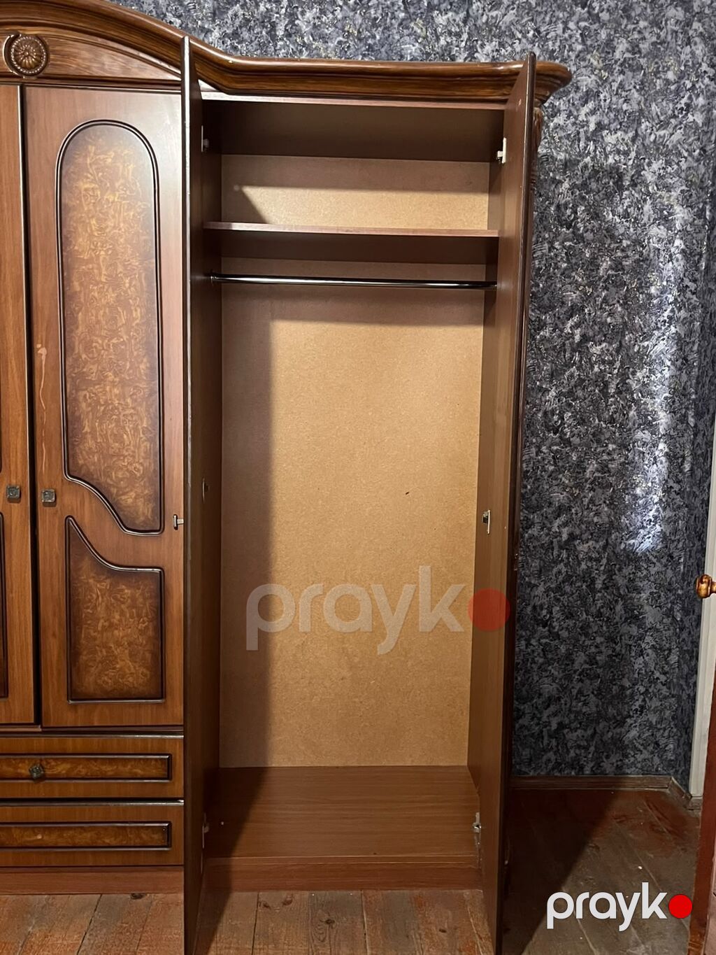 İşlənmiş, 4 qapılı, Siyirməli, Qəhvəyi, Açılan, Düz dolab — Şkaflar, Bakı (2)