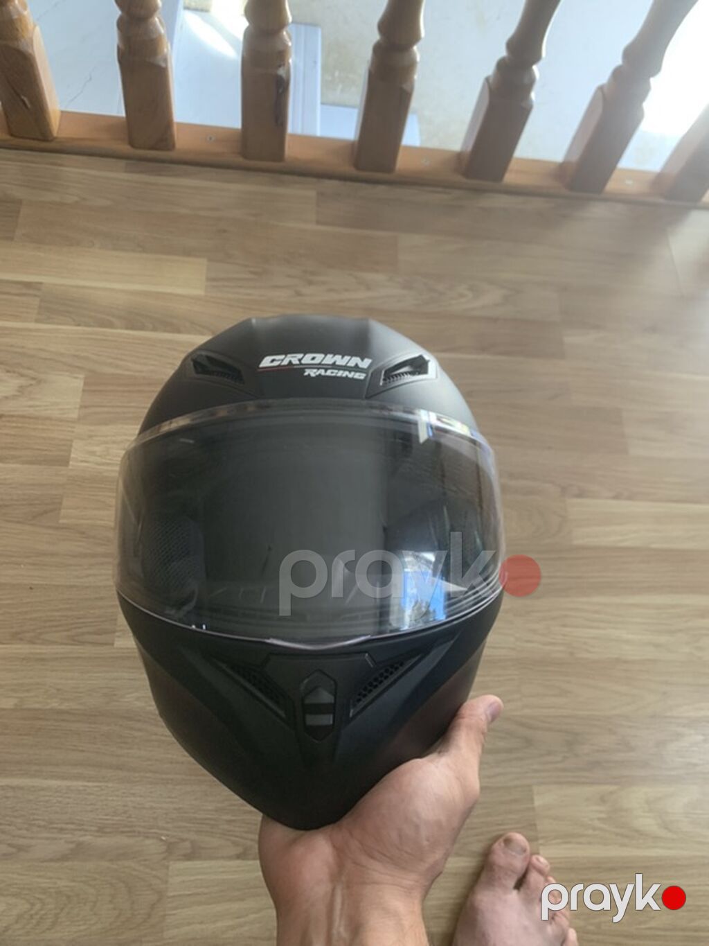 Crown Racing modul tipli motosiklet dəbilqəsi - Korpus: davamlı ABS — Motosiklet geyimi, Bakı (7)