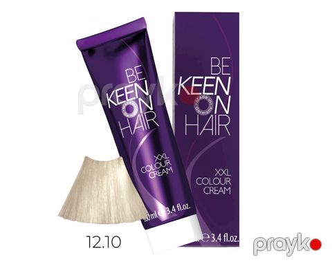 Saçlar üçün krem-boya Keen Colour Cream 12.10 Platin-kül sarışın, 100 ml — Bakı