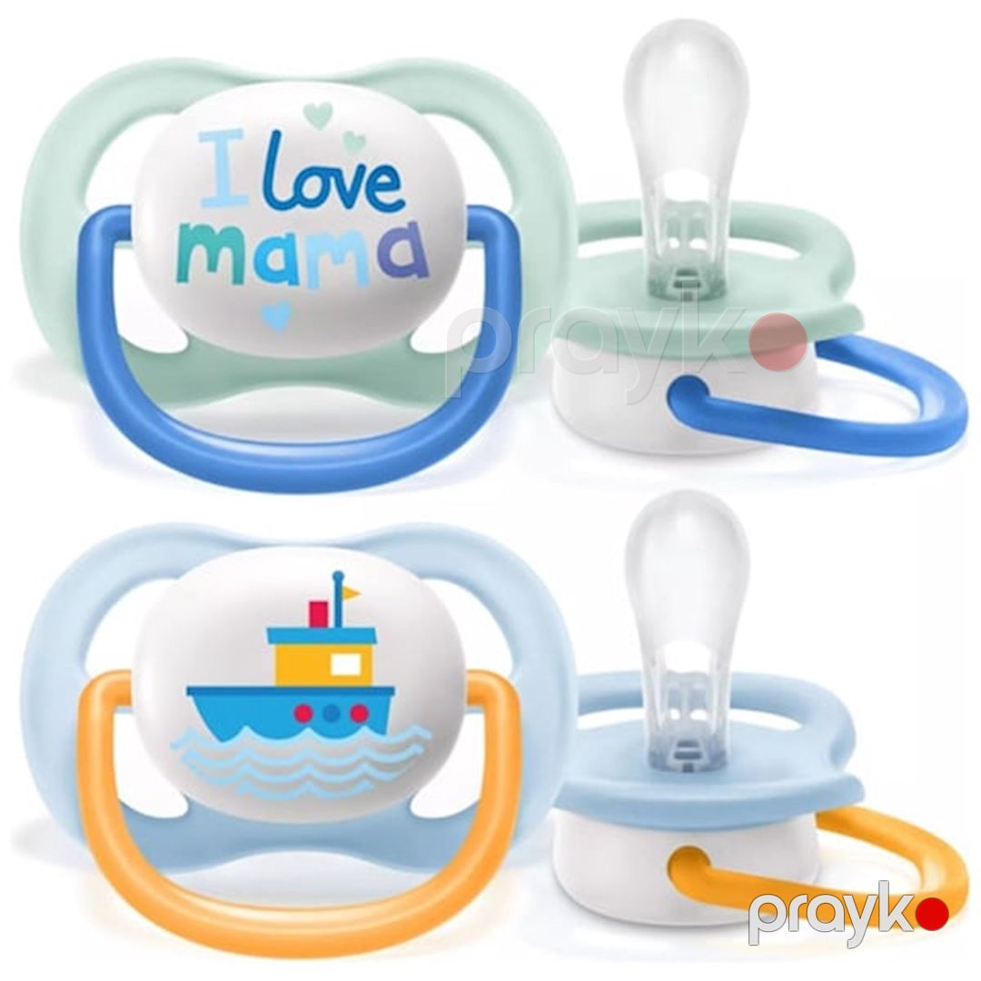 Əmzik Philips Avent Ultra Air I Love Mama oğlanlar üçün, 0-6 ay, 2 əd — Mallar, Bakı (2)