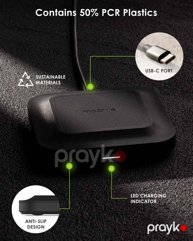 Mophie Universal Wireless Charge Pad - 15W Fast Charging for Qi-Enabled Devices — Smartfonlar, Bakı (11)