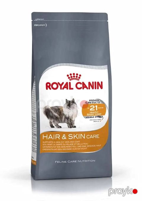 Quru yem Royal Canin Hair & Skin Care pişiklərin dərisinə və saçına quluq etmək üçün, 1 kq, Çəki ilə — Bakı
