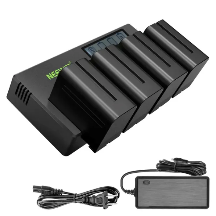 Neewer NP-F970 4-lü Batareya və 4 Kanallı Şarj Adapter Dəsti — Bakı