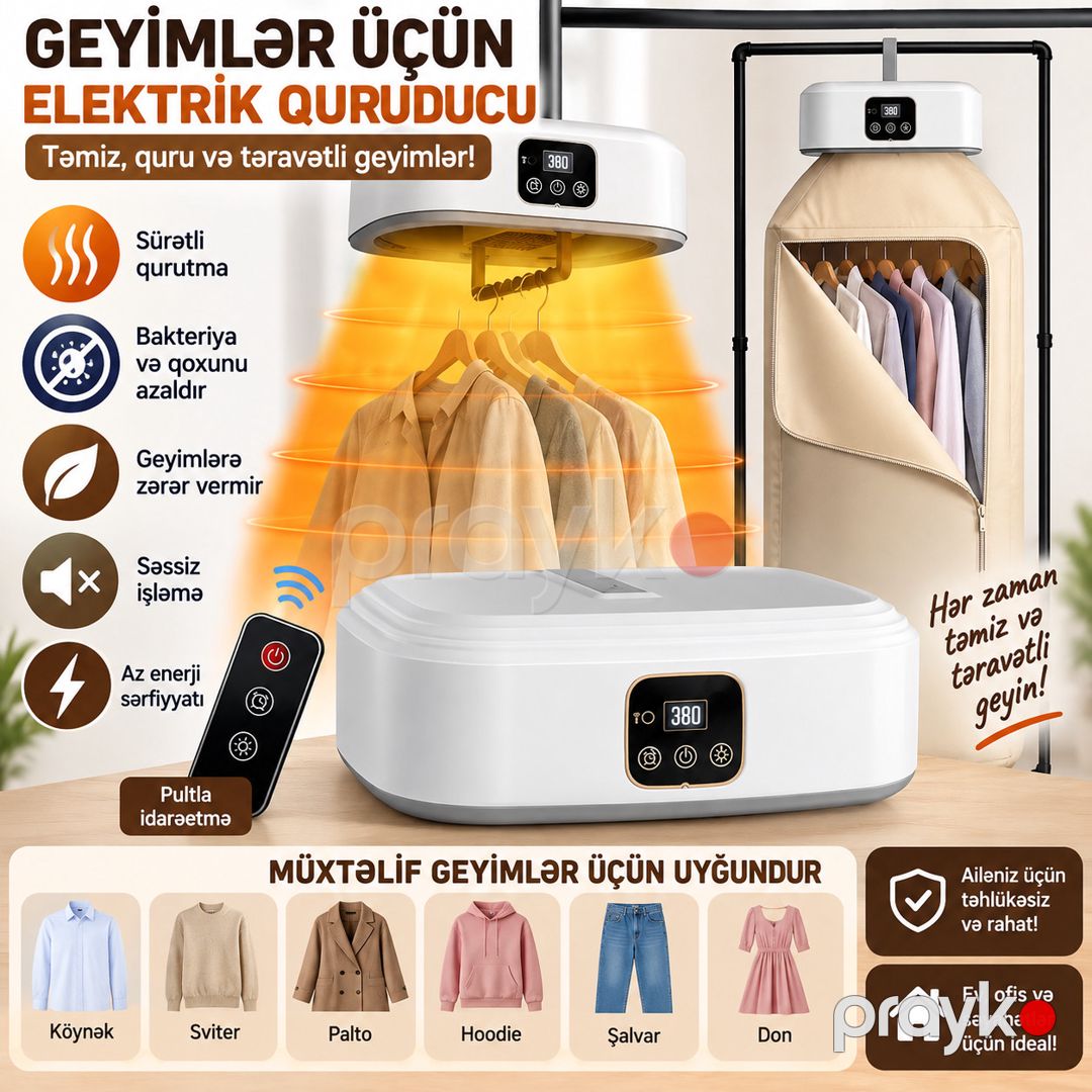 Paltar qurudan maşın, ağ — Mallar, Bakı (3)