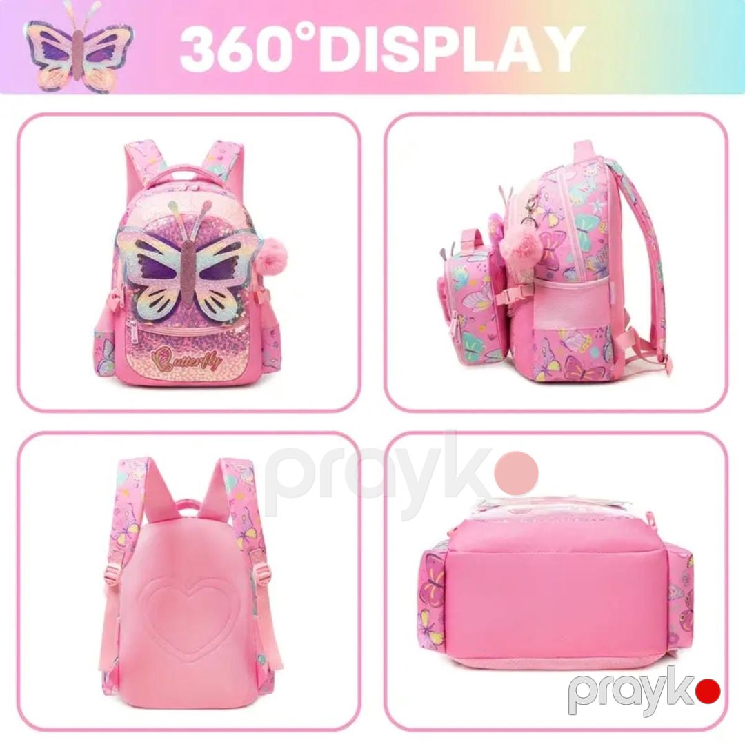 Məktəbli çantası Butterfly 3ü 1də — Mallar, Bakı (3)