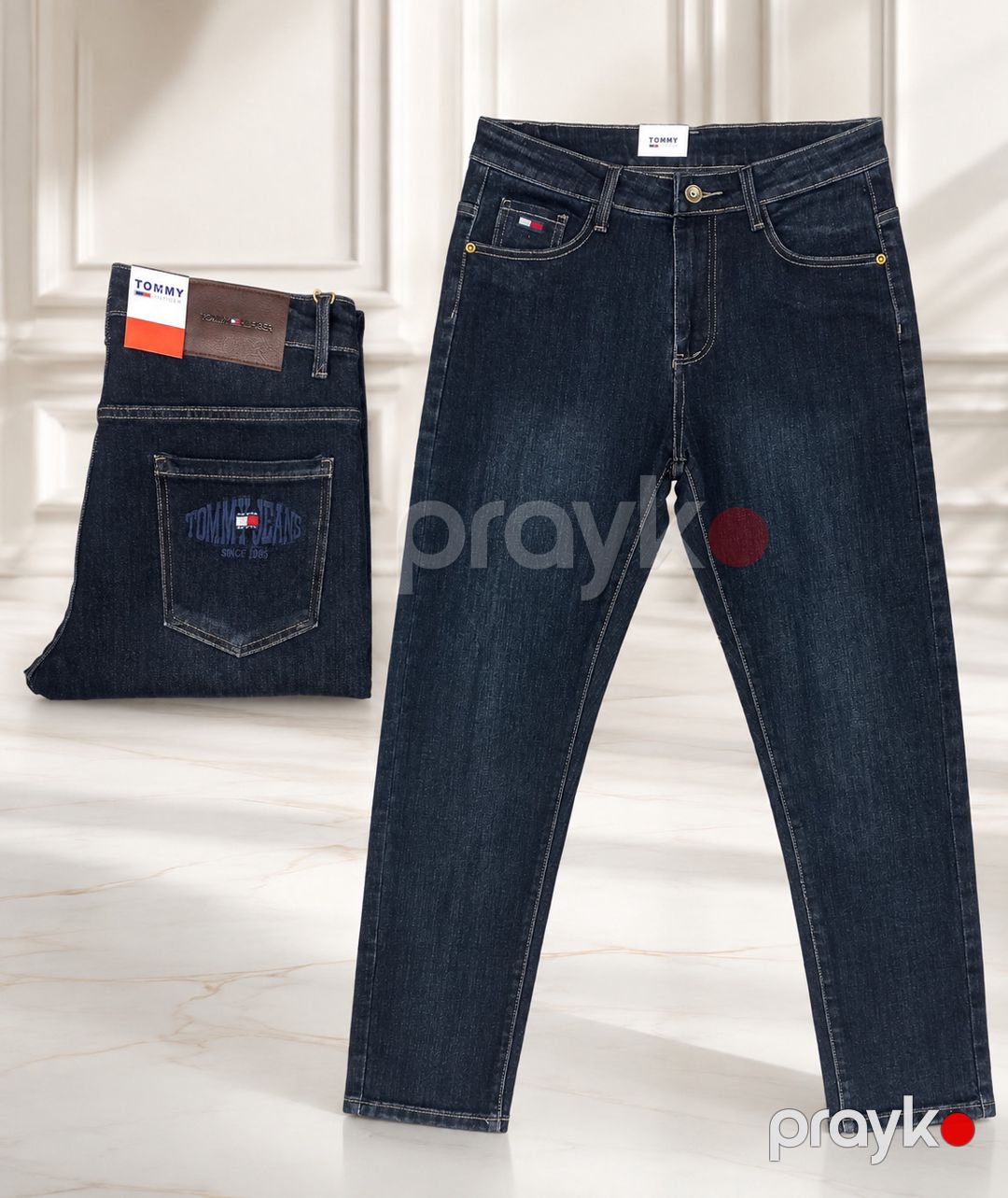 Kişilər üçün düz cins, tünd göy, pambıq, ölçü 30 — Mallar, Bakı (2)