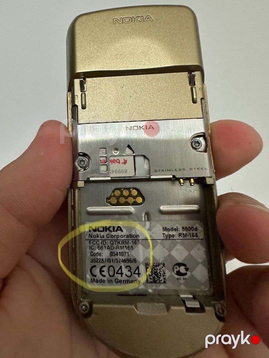 Nokia 8800 Sirocco Gold — Smartfonlar, Bakı (5)