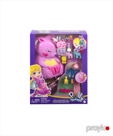 Fiqur dəsti Polly Pocket Mama and Joey Kangaroo Bag — Bakı