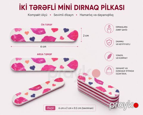 İki tərəfli mini dırnaq pilası180 qrit — Bakı