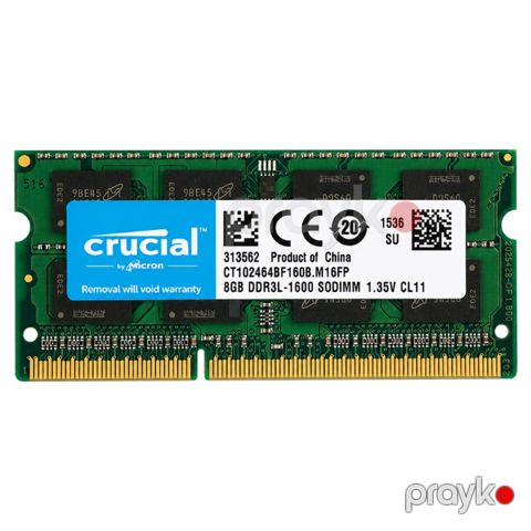 RAM “Crucial sodımm DDR3L 8GB PC3L-12800” (CRU-D3L-8-1600-SO) — Bakı