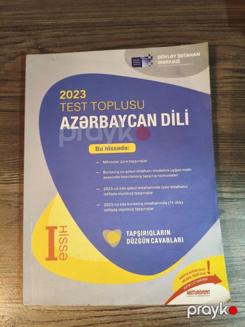 Azərbaycan dili – 2023 Test Toplusu Kitab təptəzə vəziyyətdədi — Bakı