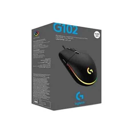 Logitech G102 Lıghtsync Corded Gaming Mouse Black — Mallar, Bakı (5)