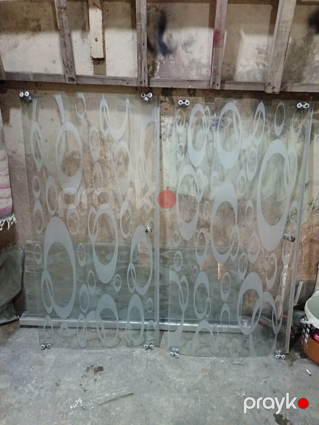 Şüşə duş kabinası qapıları və panelləri - Material: temperli — Duş kabin və bölmələr, Digah (2)