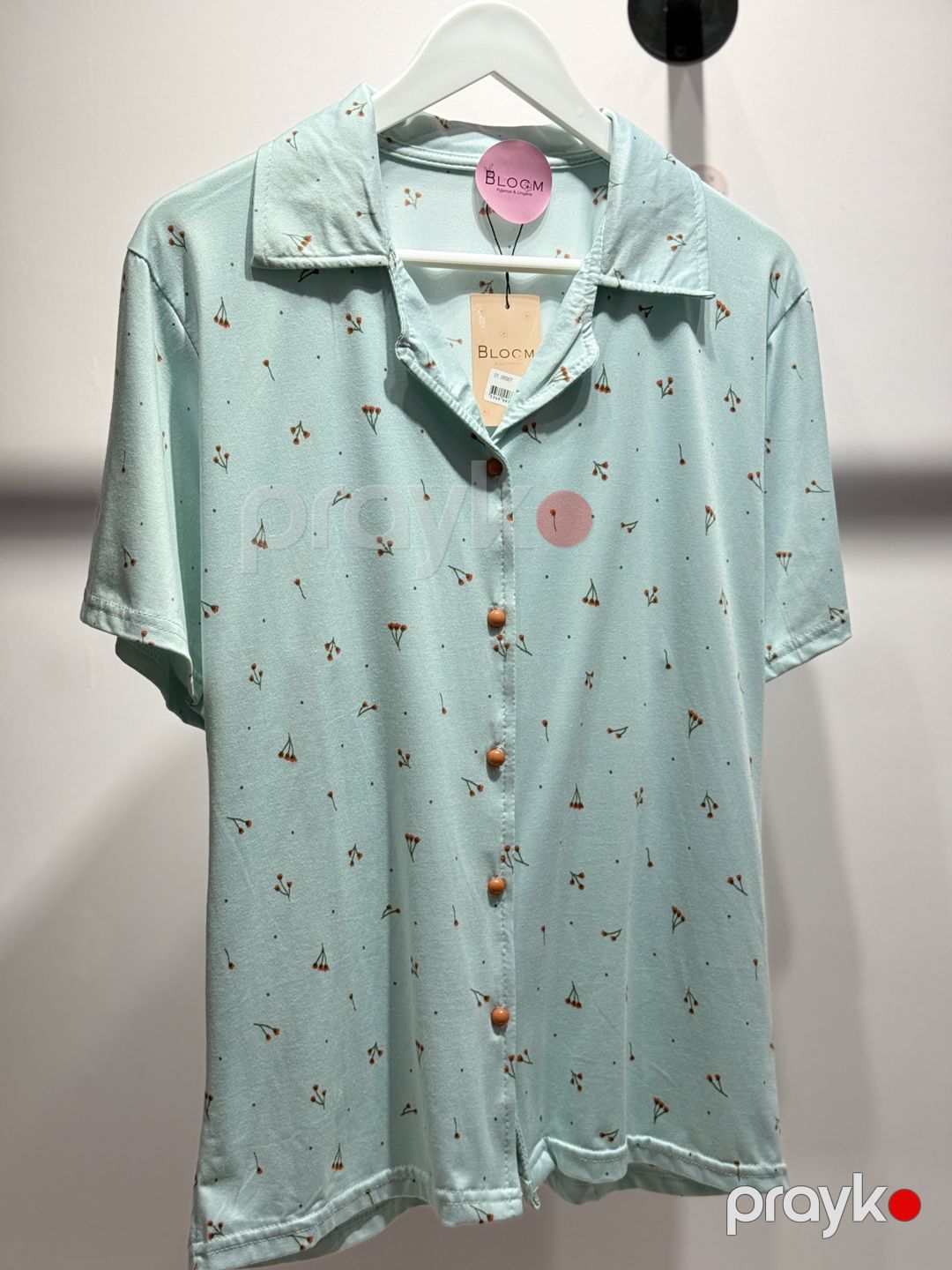 Qadınlar üçün şalvarlı pijama dəsti 7802, mavi, elastan/poliester, ölçü S/M — Mallar, Bakı (3)