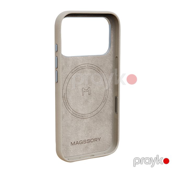 Magssory Eco-Leather Case iPhone 17 Pro Ivory (CLT044i)-telefon aksesuarı — Smartfon aksesuarları, Bakı (3)