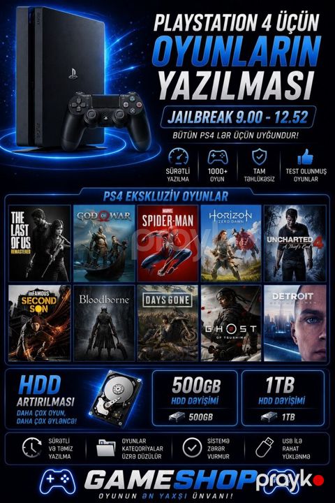 PS4 üçün oyunların yazılması — Bakı
