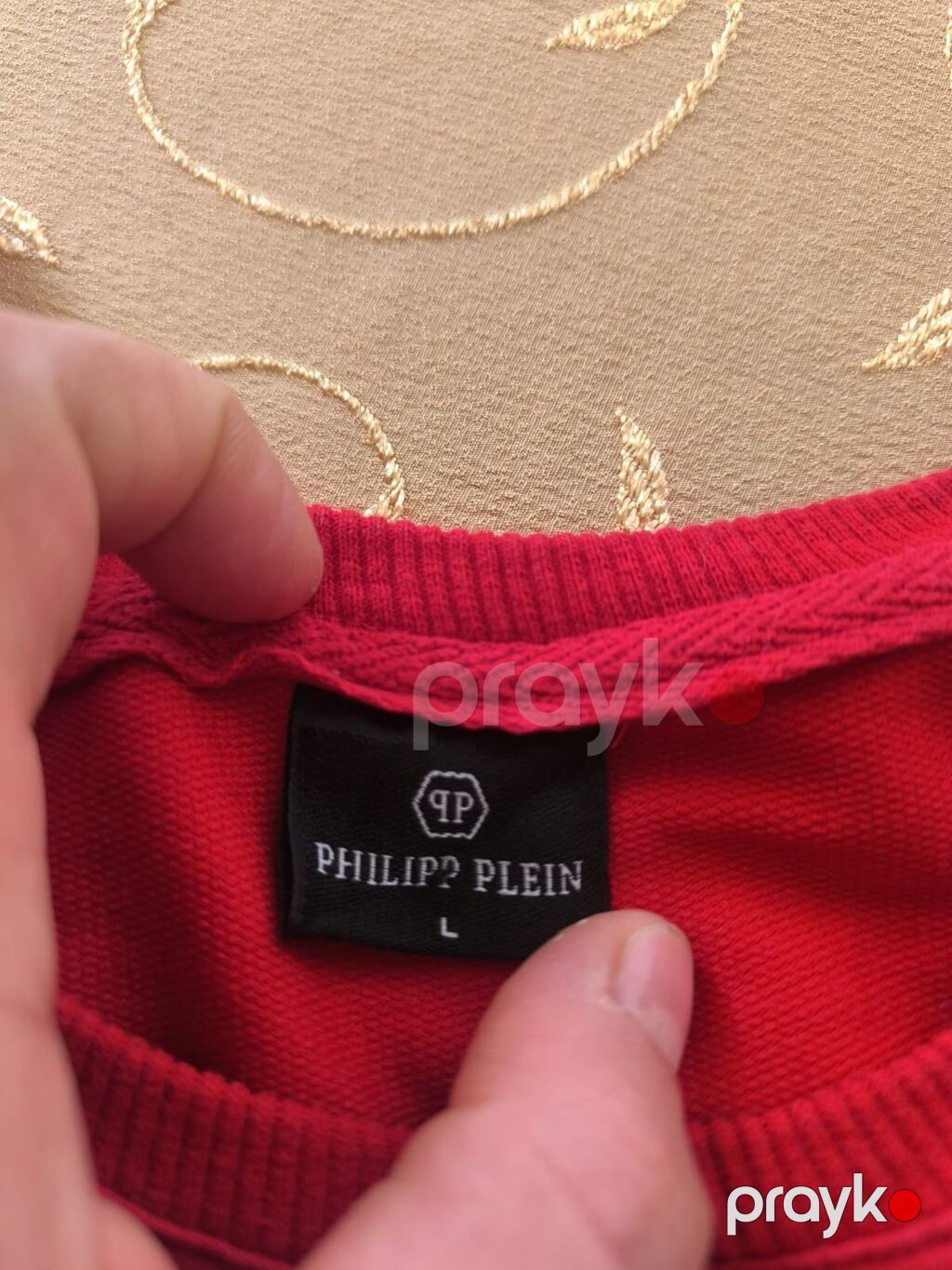 Futbolka, Philipp Plein, L, rəng - Qırmızı — Futbolka və polo, Bakı (2)