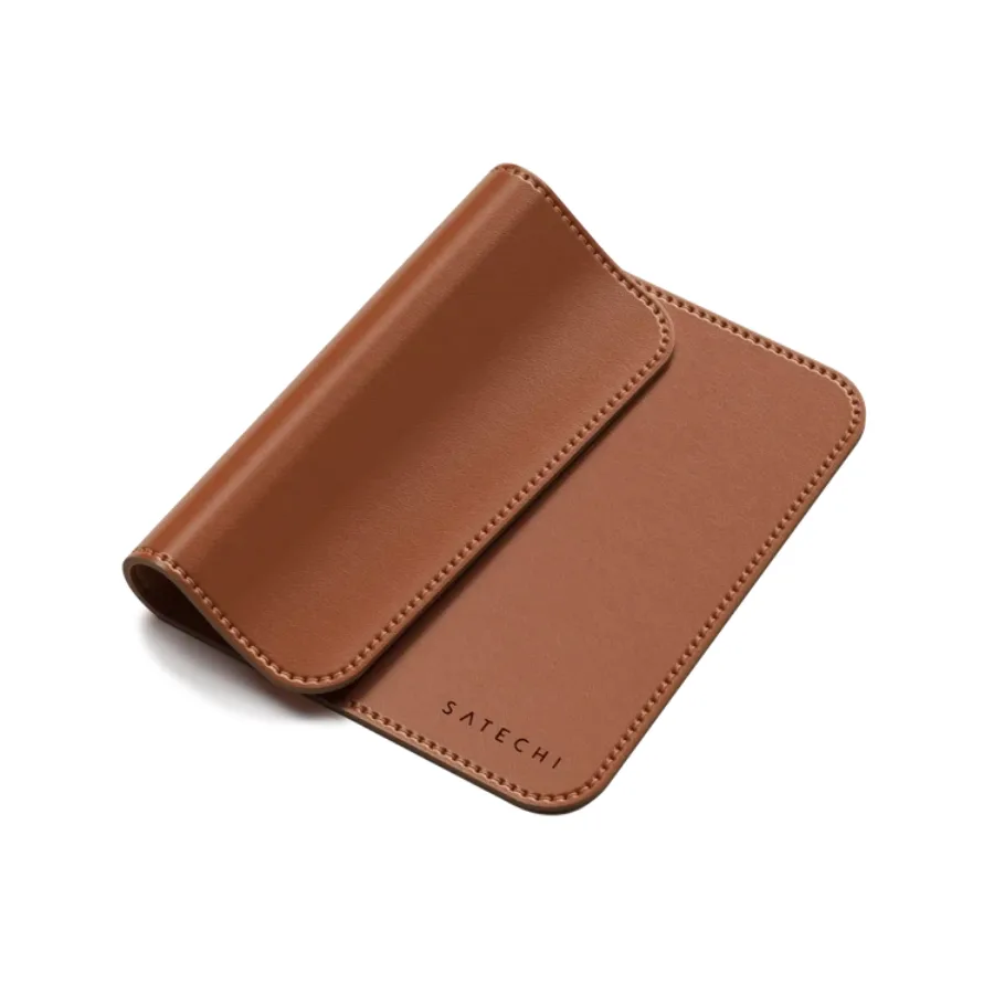 Mouse altligi Satechi Vegan-Leather Premium Mouse Pad Brown — Mallar, Bakı (4)