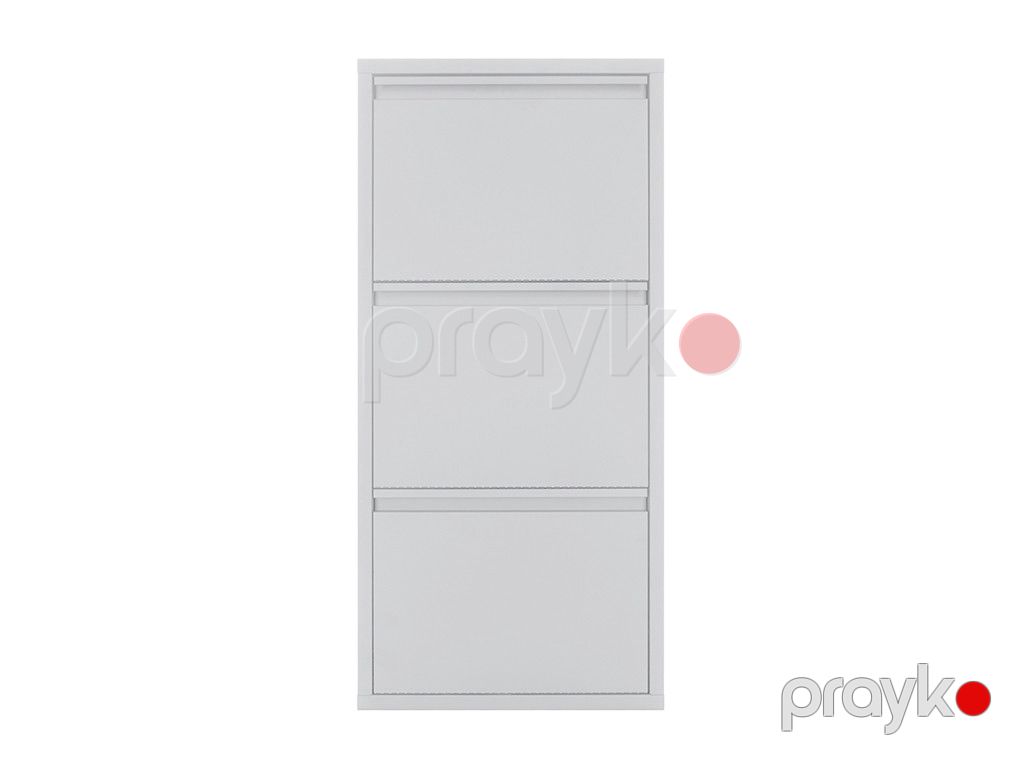 Ayaqqabı üçün tumba Praktik OM-3, metal/polad, ağ, 110x52x14 sm — Mallar, Bakı (2)